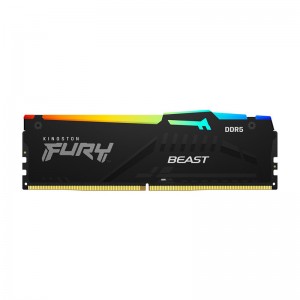 Memória RAM Kingston Fury Beast RGB 16GB (1x16GB) DDR5-4800MHz 1R CL38